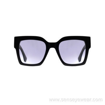 Unisex Oversized Square Uv400 Polarized Acetate Sunglasses